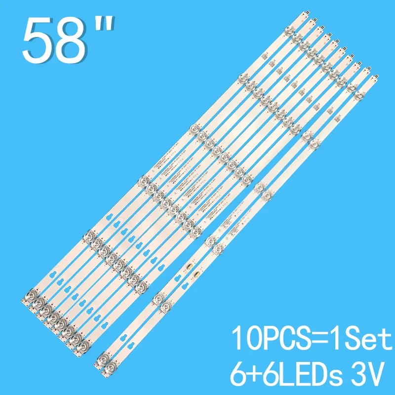 

LED Strip 58" LED58D06A-ZC29AG-05 30358006003 For LS58AL88A81 LS58H610G LS58AL88D91 LS58A51G L58M5-4C 58K31 CC575PU1L L58M5-4C