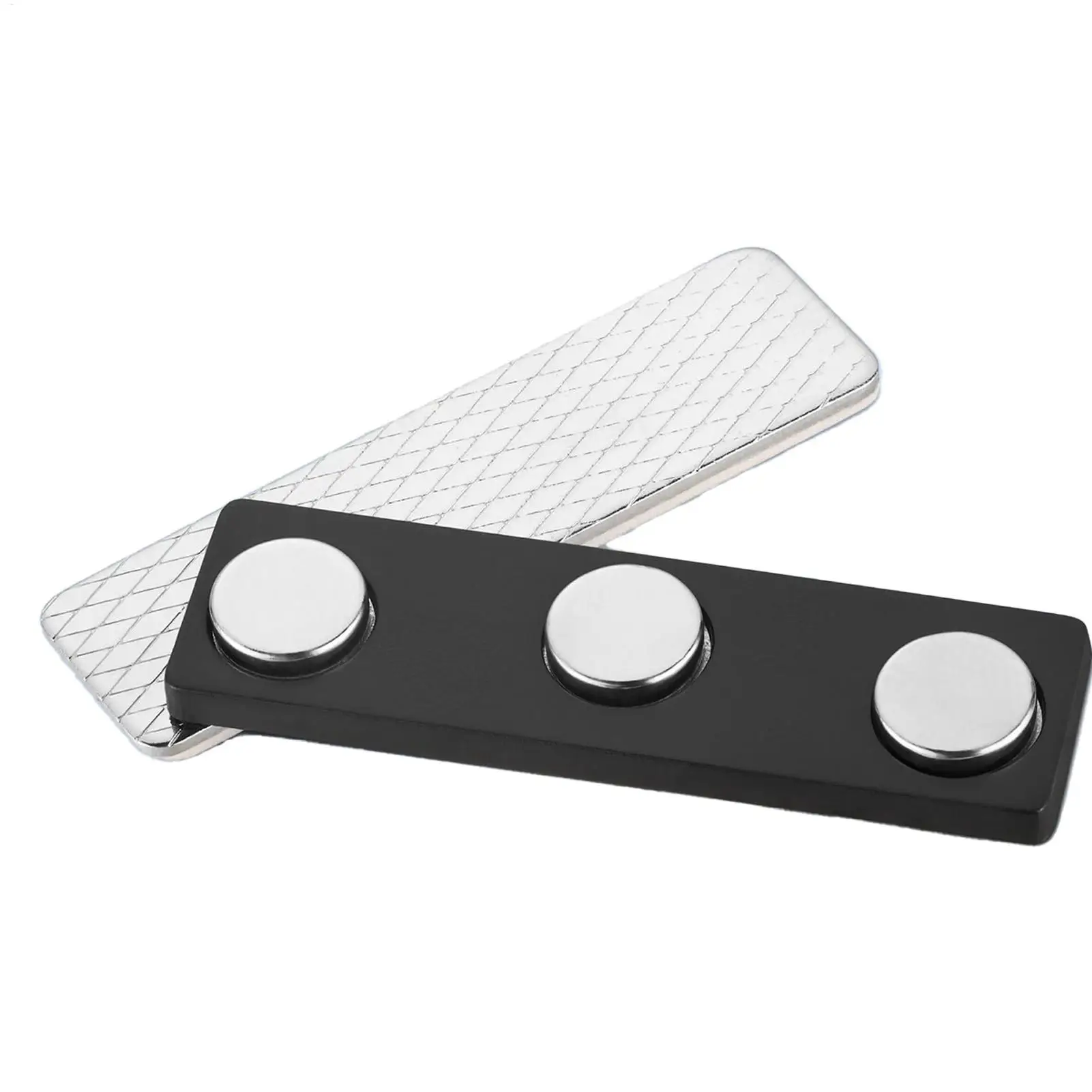 Magnet Name Tags Name Magnet Badge Reusable Holder Strong Magnetic Buckle for Clothing Uniform Employee Shelves Men Women