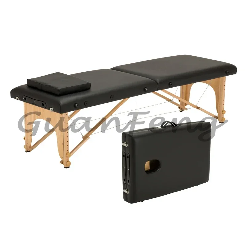 Lightweight Adjustable Foldable Massage Bed, Portable Tattoo Table for Beauty Salon & Body Massage