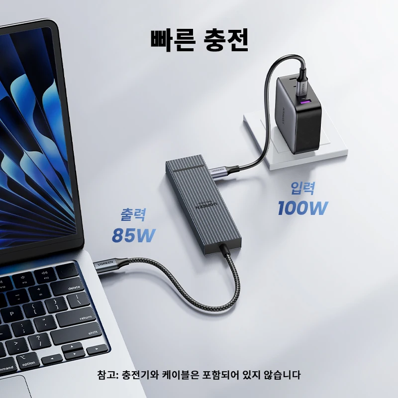 UGREEN USB C 허브, 10Gbps, 4K60Hz, HDMI, USB3.2, PD1... - 3