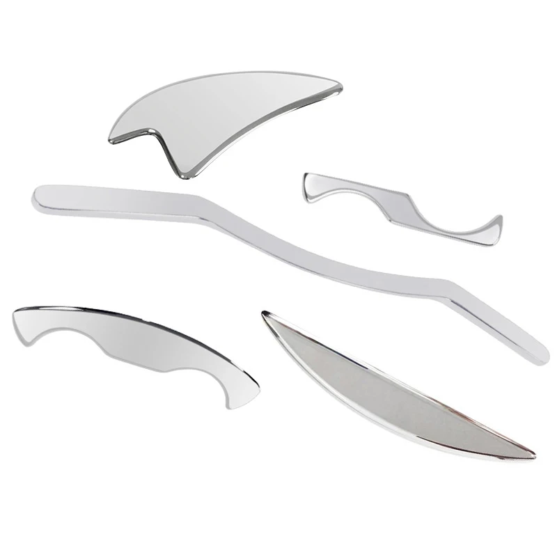 5-Piece Fascia Knife Kit Stainless Steel Myofascial Release Physiotherapy Tool for Muscle Relaxation