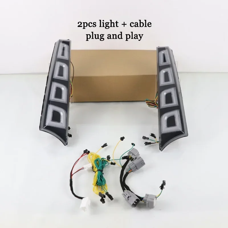 

Автомобильные светодиодные лампы заднего бампера для Toyota Vellfire 2019-2023 стоп-сигнал указатель поворота резервный отражатель задние фонари автомобильные противотуманные фары