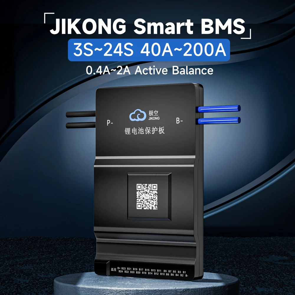 JIKONG-BMS intelligent JK avec balance active, pipeline l'autorisation, courant BT, Andrea RS485, Lil2 S ~ 24S veFePo4, batterie Eddie ion LTO, charge 40A ~ 200A