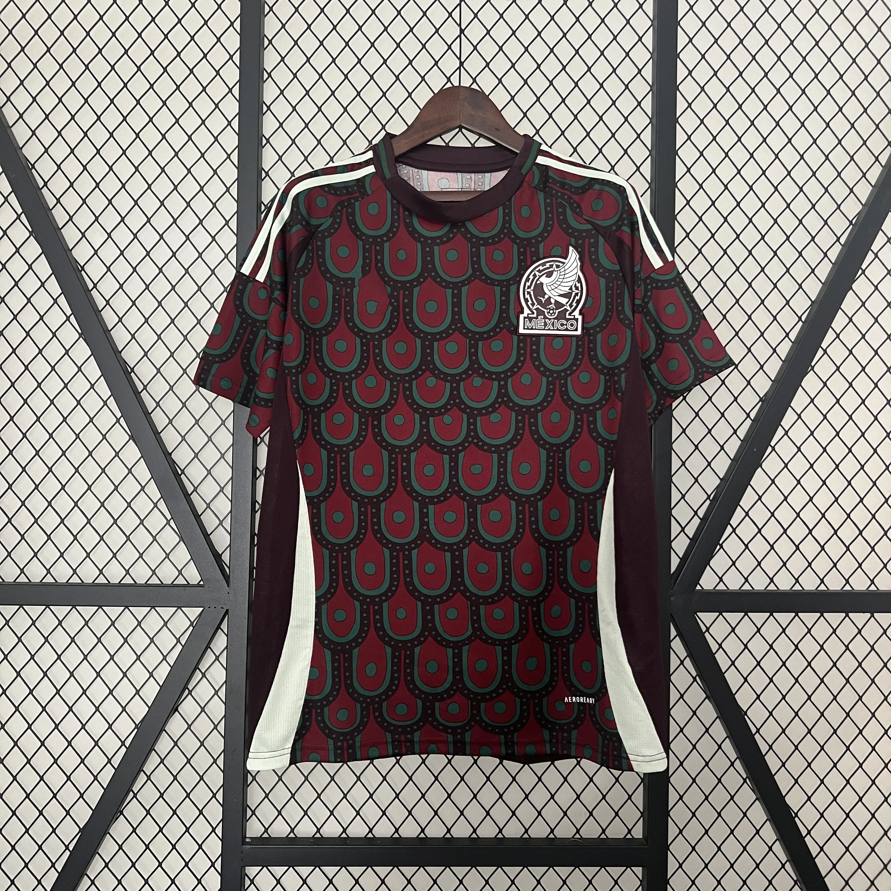 2024/25 Mexico Home Red Men's Youth Kids Shirt Plus Size 4XL