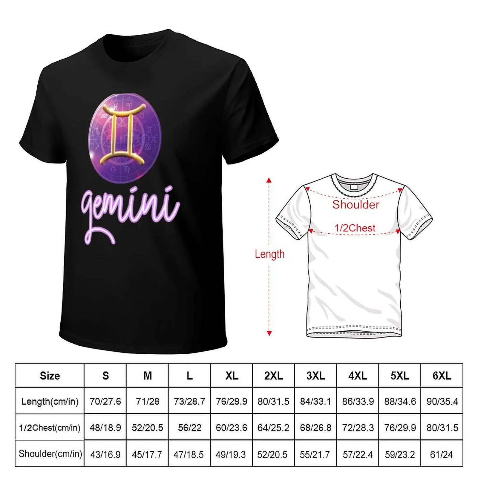 gemini horoscope T-Shirt Work Utility Short Sleeve Shirt
