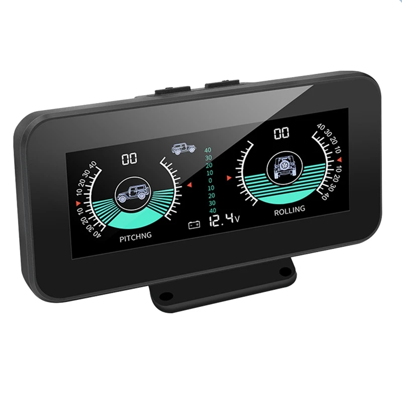 Vehicle-Mounted Intelligent Gradienter Car Digital Display Tilt Pitch Angle Inclinometro Auto HUD Intelligent Slope Meter