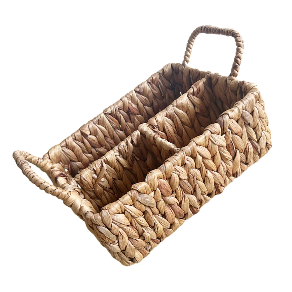 

Round Straw Storage Basket Rattan Gourd Grass Woven Bread Kitchen Baskets Small Woven For Storage Household
