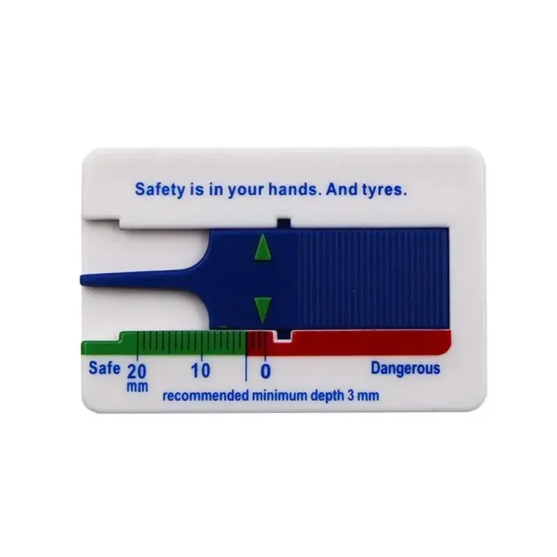 Jauge de profondeur de bande de roulement de pneu 0-20mm, accessoires, étrier de vérification du pneu, outil de profondeur, plastique léger de haute qualité, 1 pièce