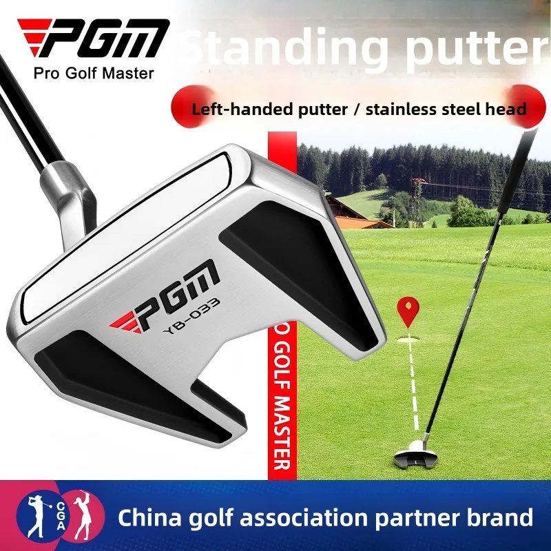 PGM Standing Golf Putter 34 Inch Carbon Shaft Mallet Putter Stainless Steel Head Alignment Golf Putting Club
