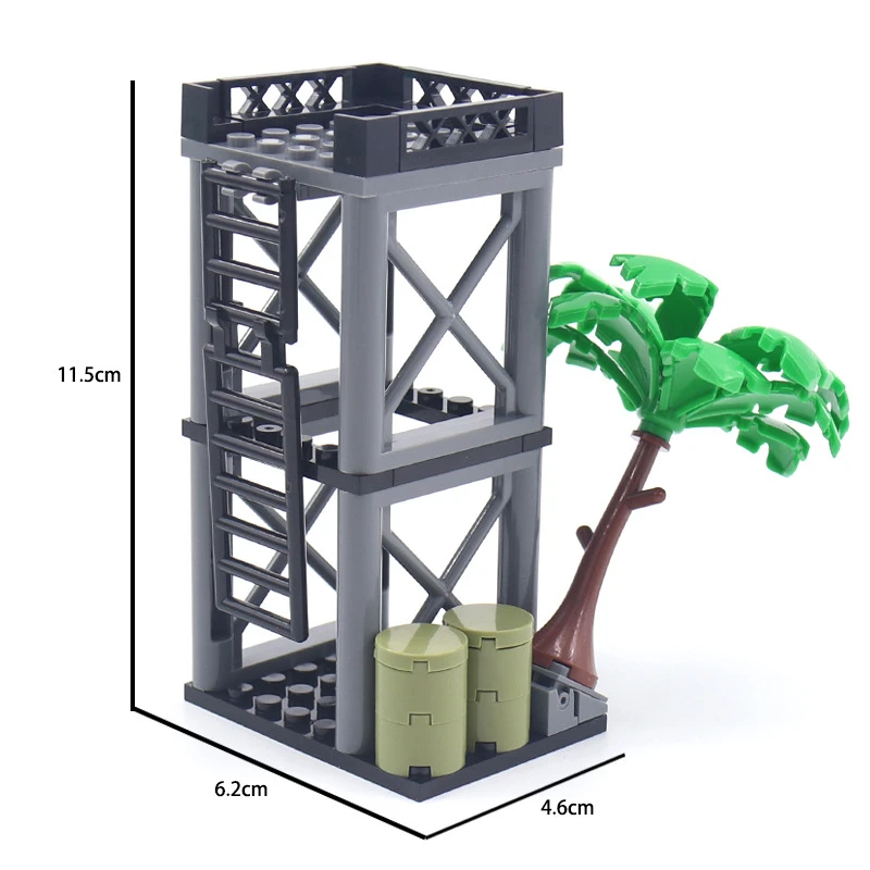 MOC World Camo tent command room weapons equipment Sentry War Scene Military City Building Blocks Model Bricks Kits Sets Ideas