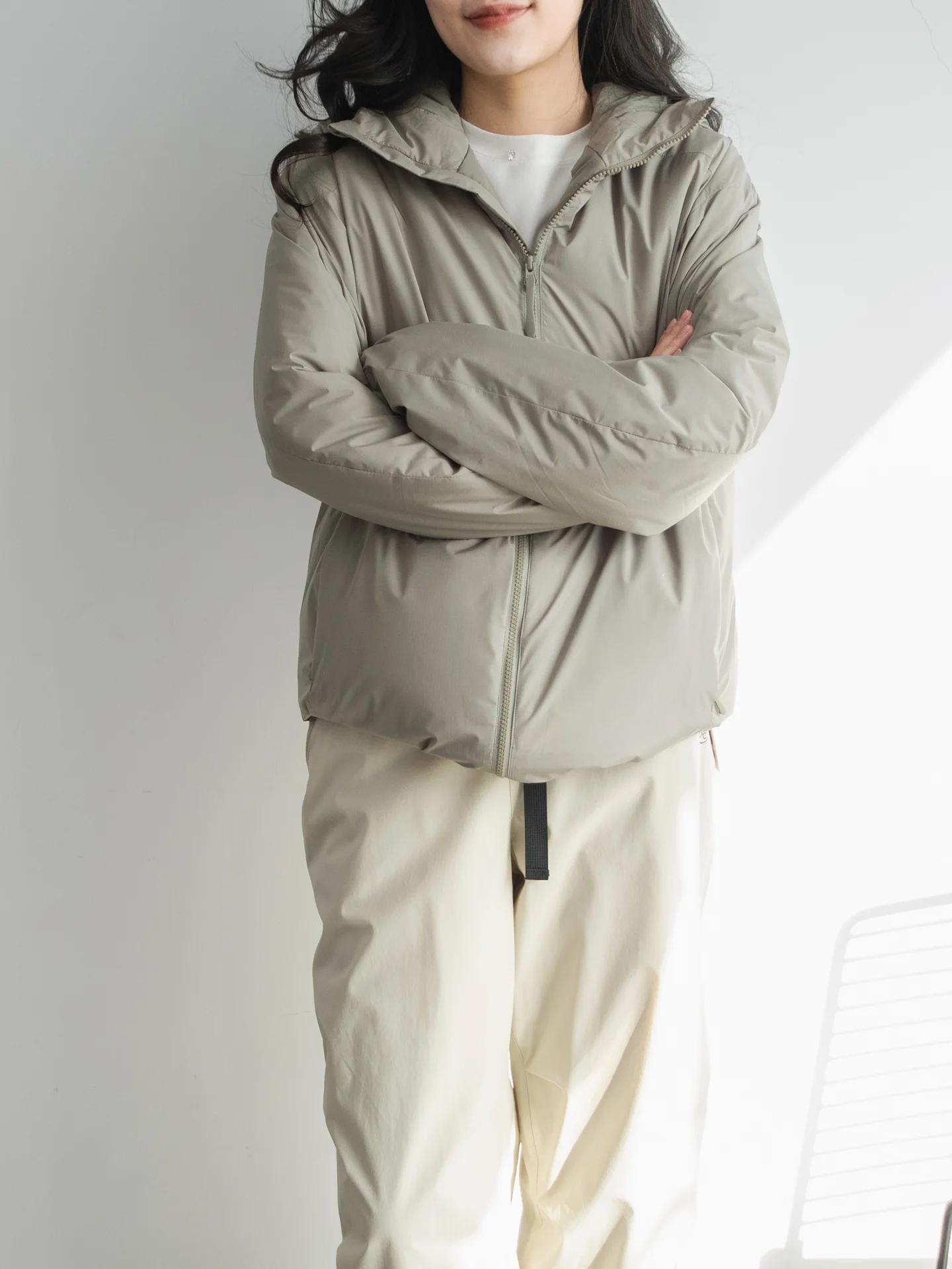 

Autumn Winter New Sle Japanese Hat Cotton Jaet Women Loose Super Lightweight Commuting Warm Coat een Zipper Cotton Clothes