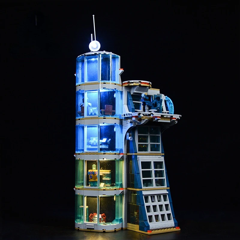 No Bricks Led Light Kit for Avengers Tower Battle 76166