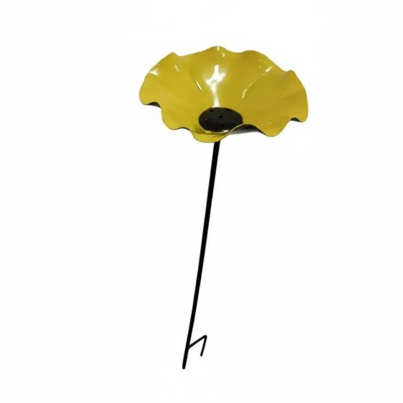 Metal Decorative Feeder Stake Garden Bird Bath Bowl for Garden Pond Decoration Bird Water Feeder for Patio and Lawn