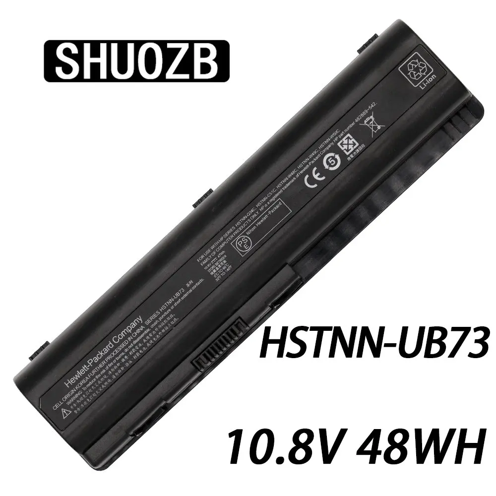 SHUOZB Laptop Battery HSTNN-UB73 HSTNN-XB72 HSTNN-XB73 for HP Pavilion DV4 DV5 DV6 G71 G50 G60 G61 G70 DV6 DV5T HDX16 10.8V 48Wh