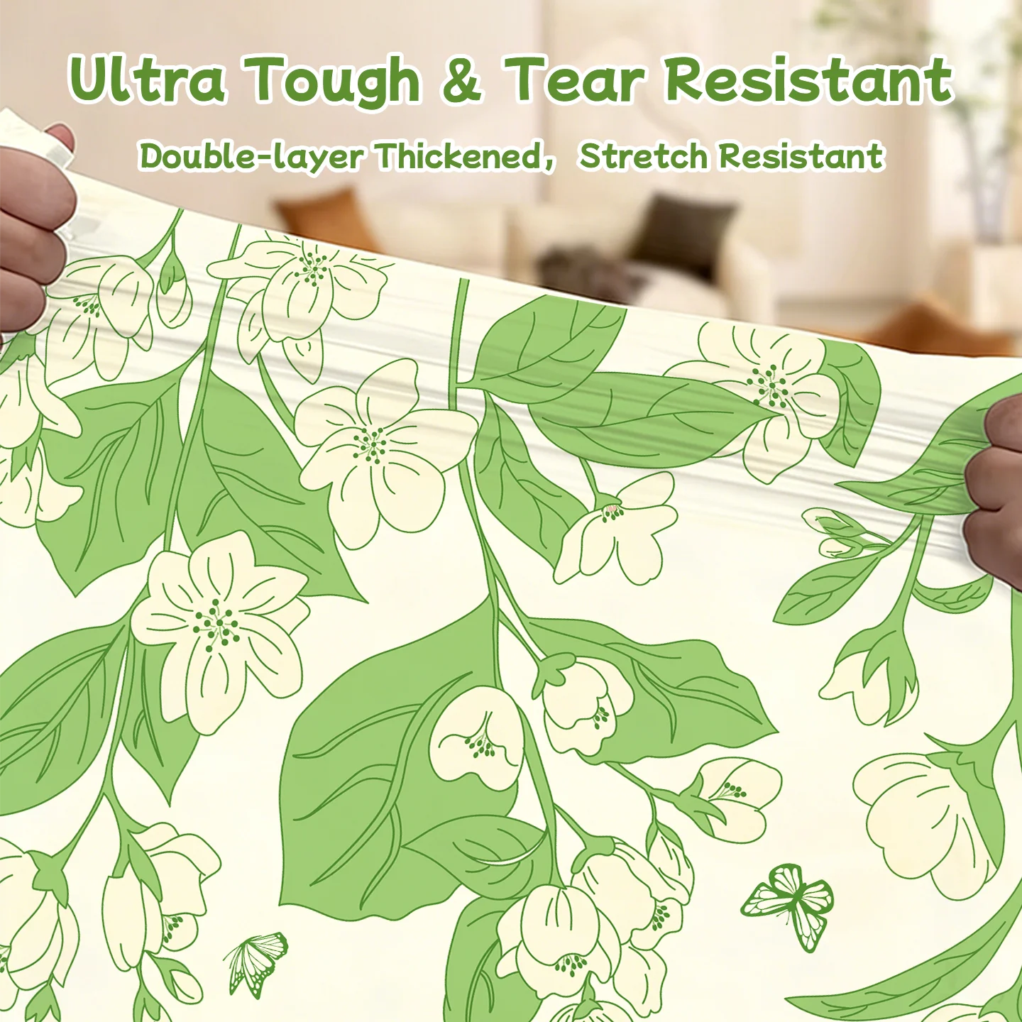 Camellia Pattern Tear-free garbage bags home portable Kitchen dormitory enlarged and thickened plastic bag