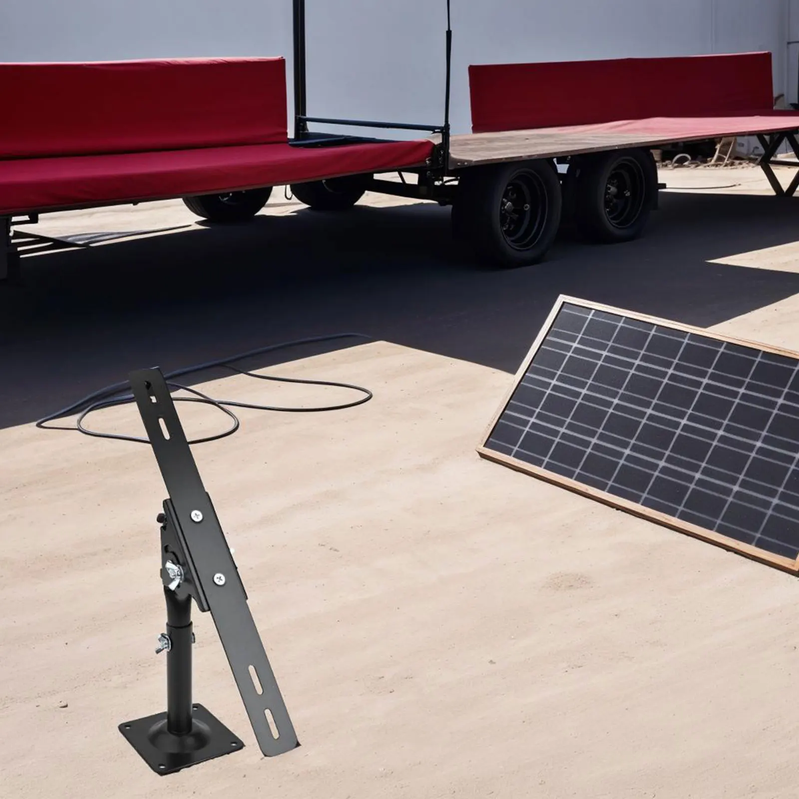 Adjustable Solar Panel Mount for Enhanced Sunlight Exposure with Multiple Mount Plates Compatible with Solar Panels 5W to 50W