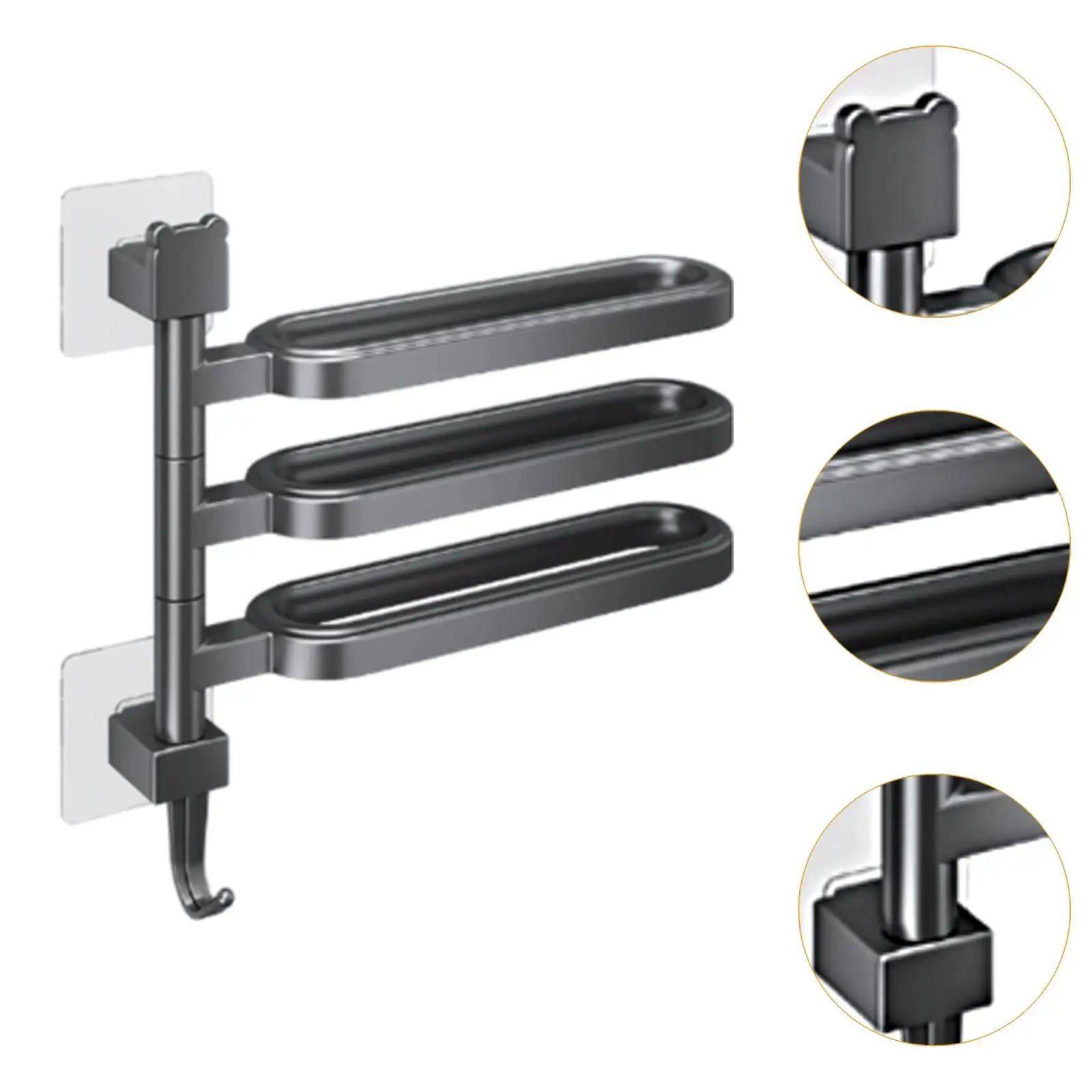 Rotation Towel Rack Slippers Rack Lightweight Modern Swivel Towel Holder Pot Lid