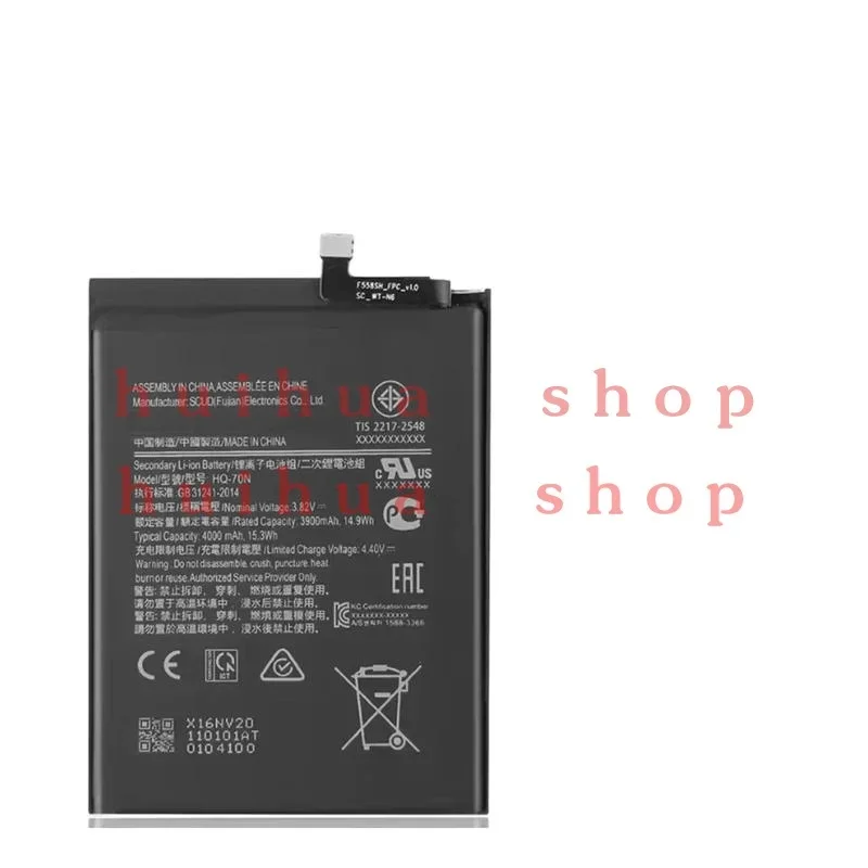 Flash sales  HQ-70N 4000mAh rechargeable batteries For Samsung Galaxy A11 A115 SM-A115  +free TOOl z