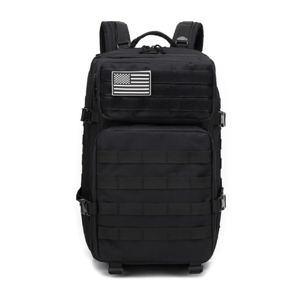 Multifunctional MOLLE Tactical 3P Attack Backpack Waterproof 45L Large Capacity Sports Outdoor Hiking Camouflage Double Bag