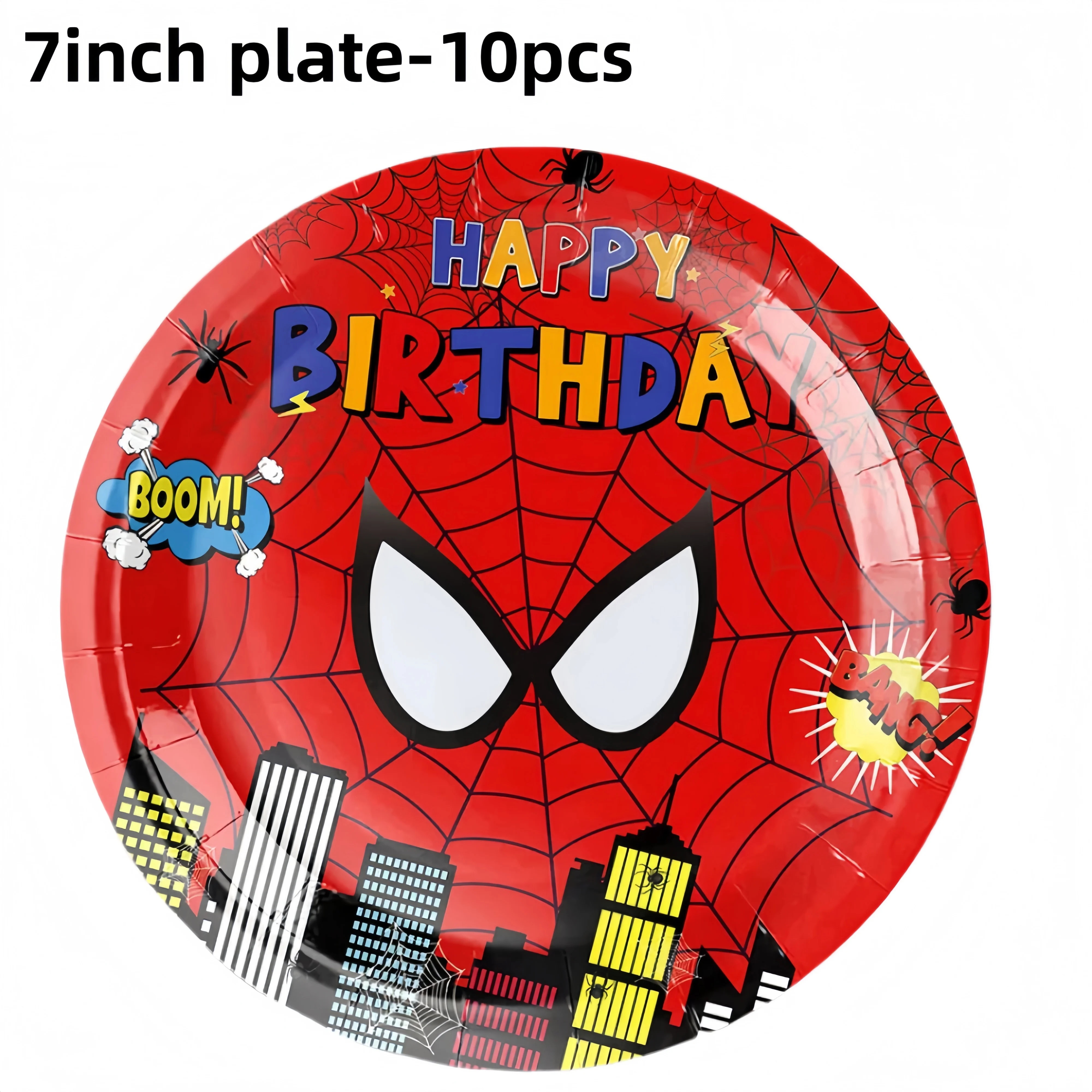 Spiderman Birthday Party Decoration Superhero Tableware Cup Plate Balloon Cake topper Superhero Party Supplies Baby Shower Decor
