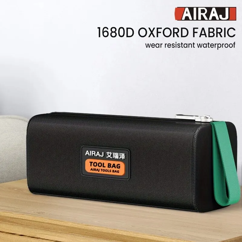 AIRAJ Electrician Tool Bag Multifunctional Strong and Durable Oxford Thickened Woodworking Storage Portable Handheld Bag