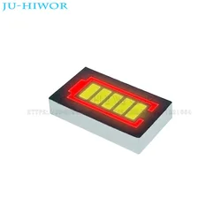 5pcs 8Pins 5 Segments Battery Level Indicator Yellow Green LED Digital Display Digitron Common Anode Cathode C-C C-A