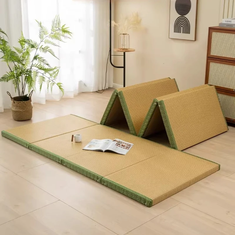 Colchón Tatami japonés, suelo de palmera de coco, colchón individual plegable, suelo para almuerzo, esteras para dormir, muebles de diseño de 80x190