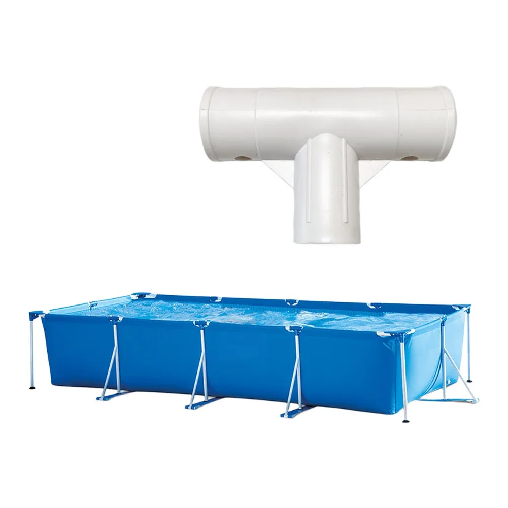 Rust Resistant Pool Hose Adapter 40mm PP T Shaped Coupling Straight Tee Hose Connector For INTEX Above Ground Pool