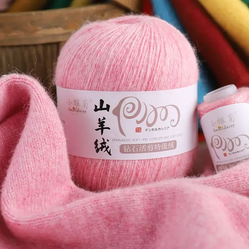 100% Pure Cashmere Woolen Yarn for Knitting 100 Grams Sweater Scarf Winter Medium Thick 3 Ply Inner Mongolia Crochet Thread Warm