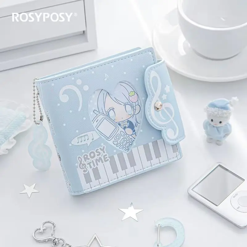 Album de rangement pour photocards Kpop, motif notes de musique, en cuir PU, à feuilles mobiles, style esthétique, pour les fans de Kpop