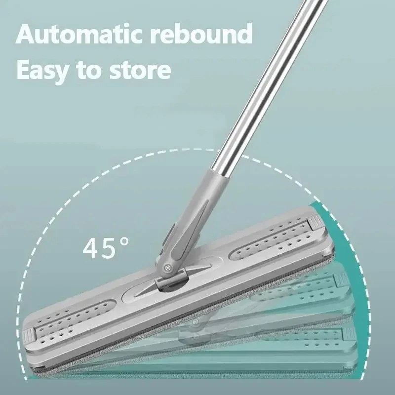 New Swivel Adjustable Handsfree Mop for Floor Cleaning and Cleaning Tools for Stainless Steel Home Accessories