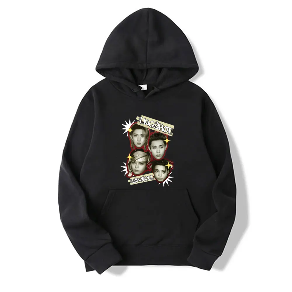 

Lngshot 4SHOBOIZ MIXTAPE 2026 Merch Hoodie Men's Women's Kpop Fashion Trend Streetwear Male Vintage Oversized Pullover Hoodies