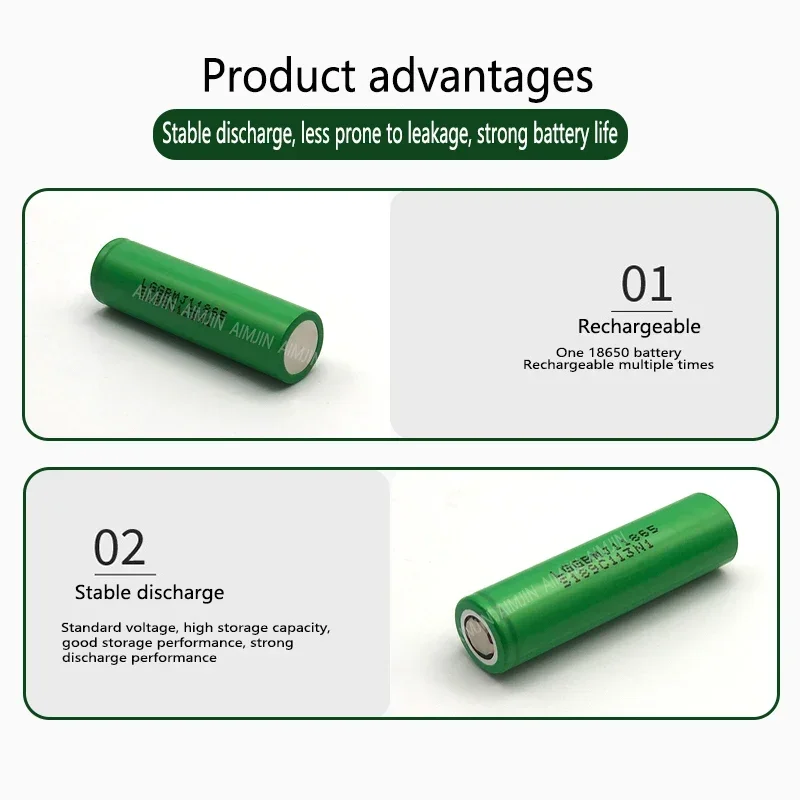 Batería de iones de litio 18650 MJ1 3000mAh 3,7 V 30A de calidad superior adecuada para nuestros juguetes, herramientas, baterías de linterna, Etc. Reemplace la batería