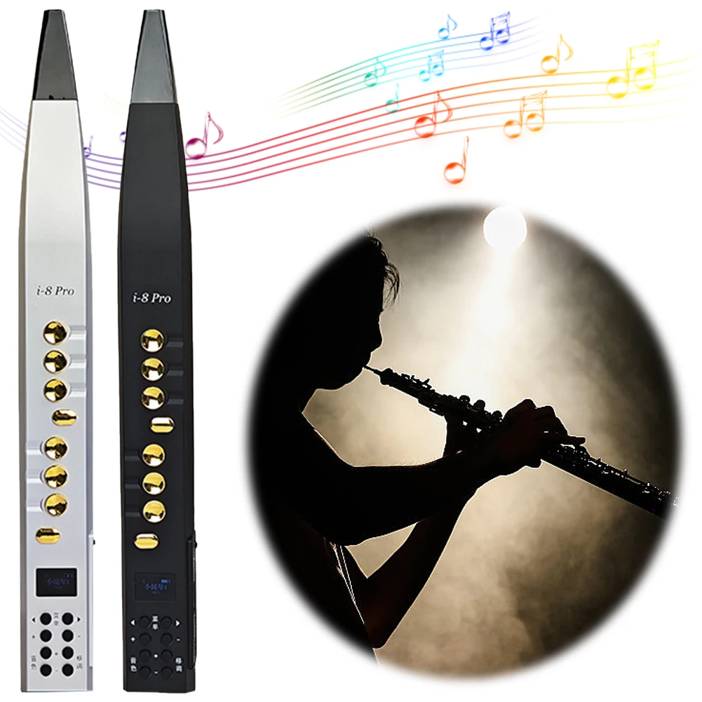 Digital Wind Instrument Rechargeable Electronic Saxophone Electronic Wind Instrument Electric Blowpipe for Kids Adults Beginners