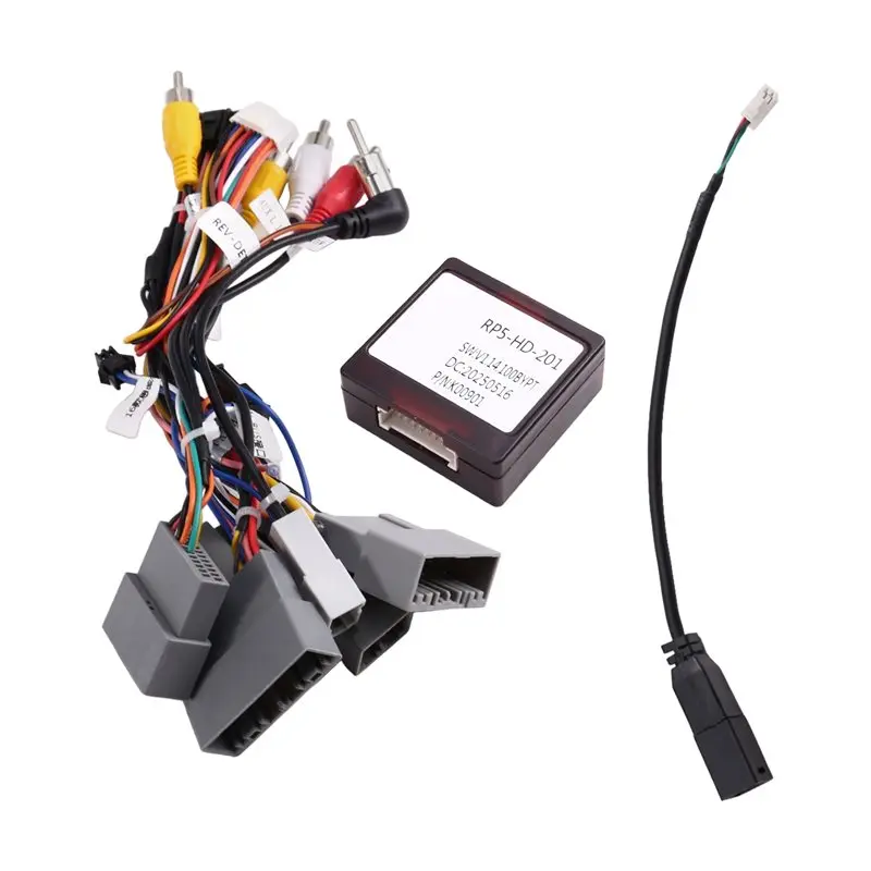 

Декодер CAN-шины для автомобильной магнитолы, 16-контактный CAN-бус, для Honda CRV 2017, Civic 2016, адаптер питания CAN-шины, кабель-переходник, жгут проводов