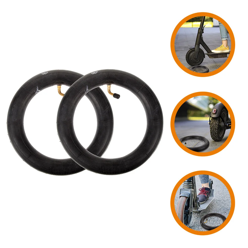 2pcs Electric Scooter Inner Tube 8.5X2.125 Inflatable Replacement Tire For E-Scooter Wear-Resistant Shockproof Outdoor Sports