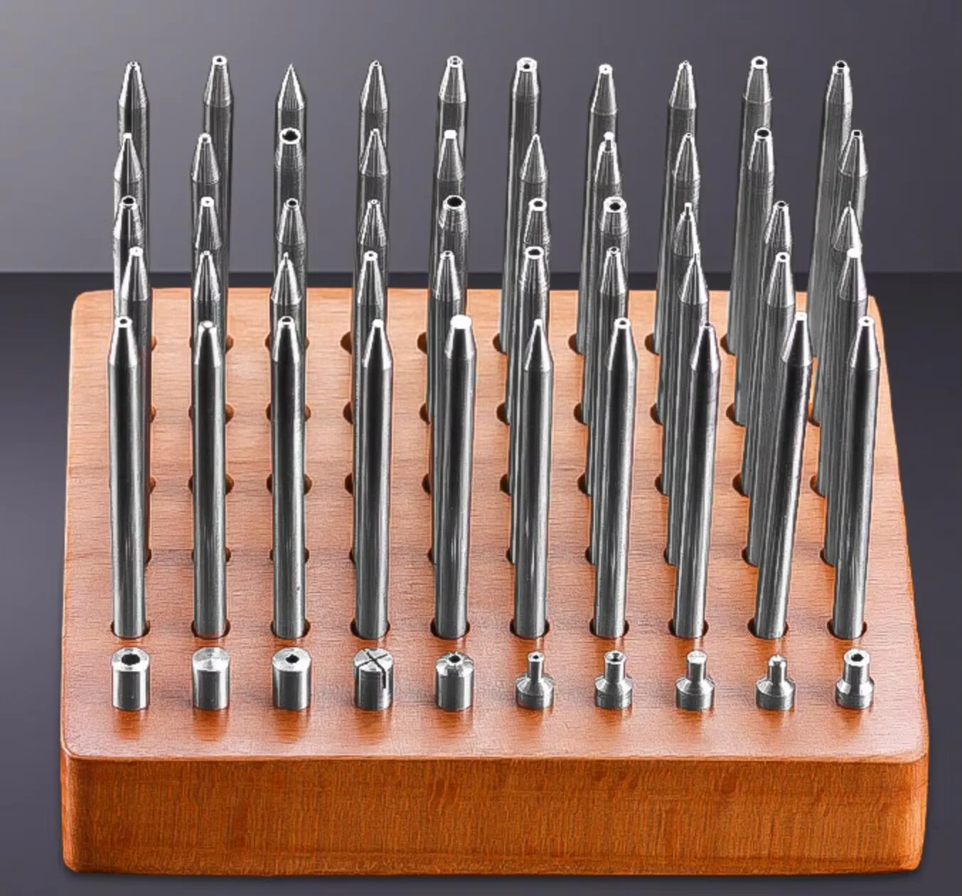 Watch Movement Staking Punch Set Precision Press Tool Kit for Pin Removal Hole Making and Component Fitting