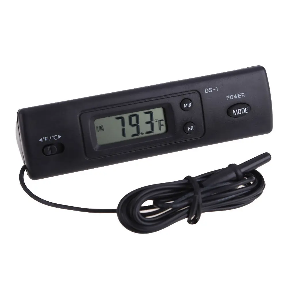 Car Digital Clock Temperature Display Electronic Clock Thermometer Auto Electronic Clock LED Backlight Digital Display Clock