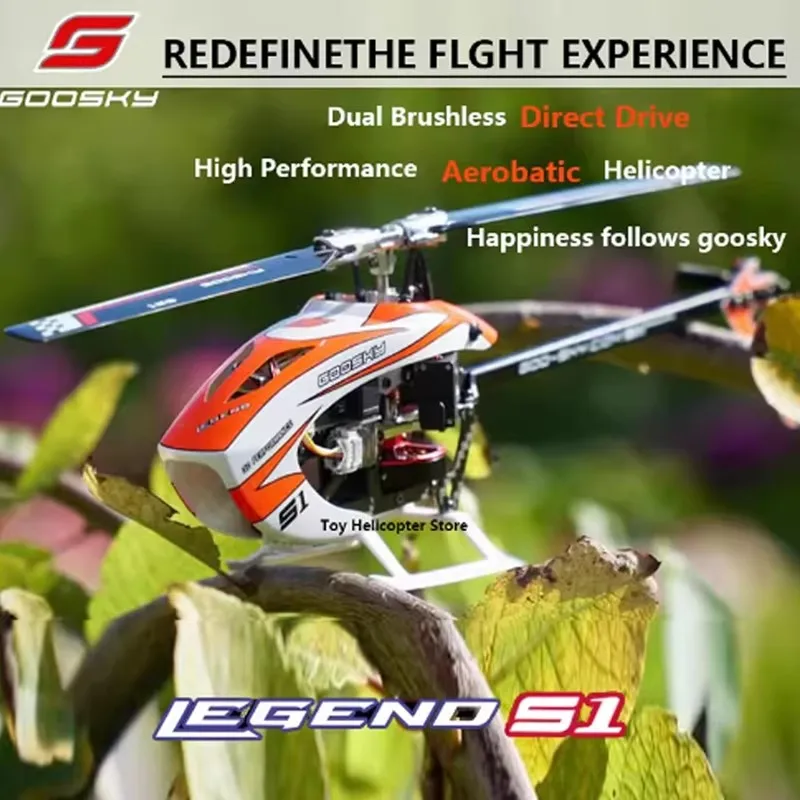 Goosky S1 Max Remote Controlled Airplane Helicopter Model Airplane 3D Stunt Helicopter Model Outdoor Toy Stable 2026 New