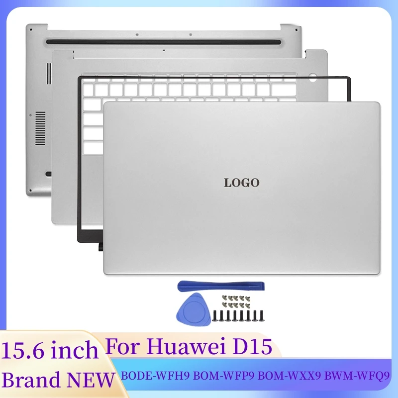 NEW For Huawei D15 BODE-WFH9 BOM-WFP9 WXX9 BWM-WFQ9 Notebook LCD Back Cover Front Bezel Palmrest Bottom Accessories Laptop Case