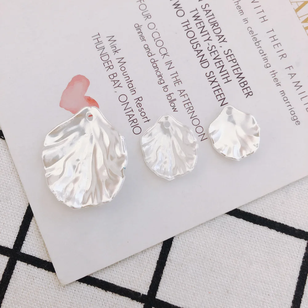 

50 шт. акриловых подвесок ручной работы в форме ракушки для ожерелий, серег, коннекторов, фурнитуры для изготовления украшений своими руками