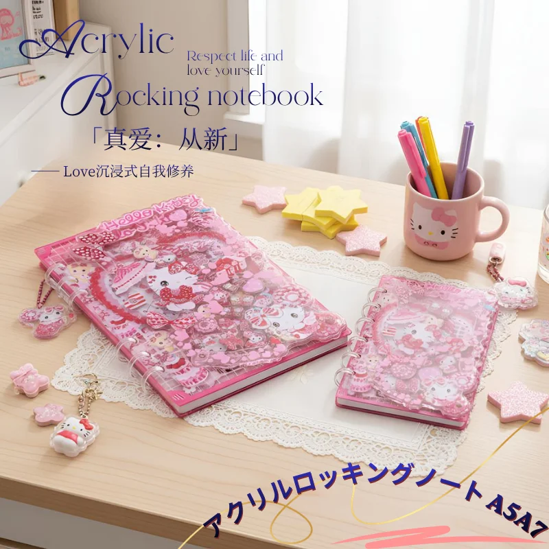 

Portable A7 Mini Pocket Memo Acrylic A5 Shake Notes Cartoon Cute Creative Stationery Ledger Ladies Kawaii Gift Shopping List