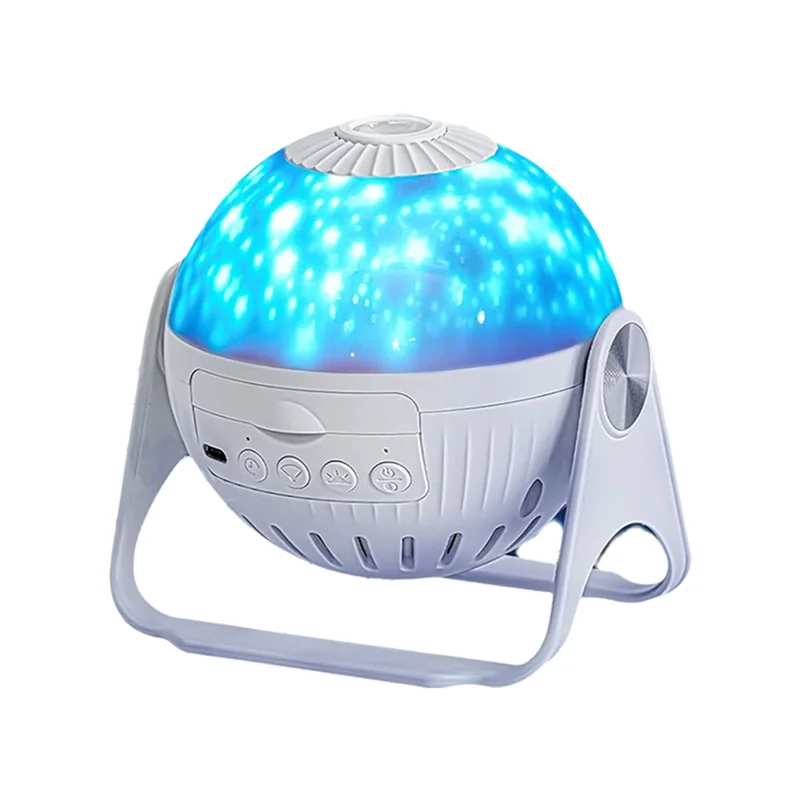 ضوء السماء الليلية ضوء الجو 360 °   قاعة فلكية دوارة درب التبانة LED ضوء عرض عيد ميلاد الأطفال هدية عيد الميلاد