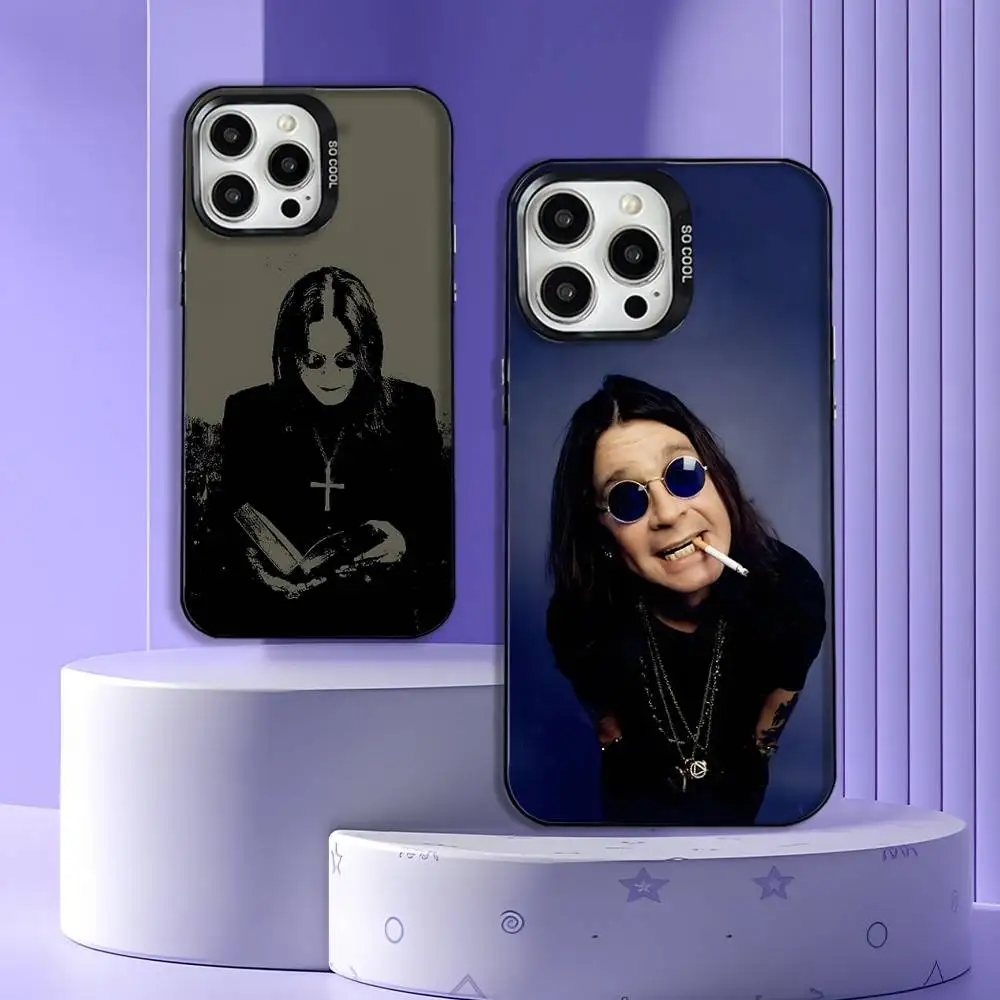 

Black S-Sabbath Ozzy Osbourne Phone Case For iPhone 16,15,14,13,12,11,Pro,XS,Max,Plus,Mini,SE Black Candy Matte Shockproof Cover