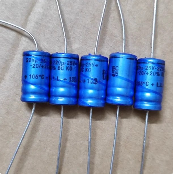 

10pcs/lot Original Dutch BC KO 138 25V 220UF 10X18mm Copper Foot Axial Fever Audio Electrolytic Capacitor free shipping