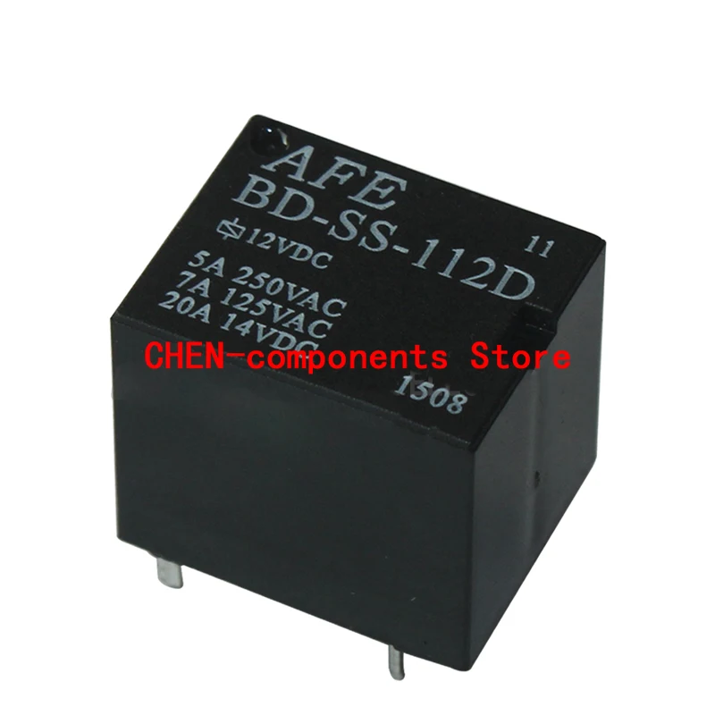 2PCS New AFE Relay BD-SS-112D Black 12VDC Automotive Relay A Set of Conversion 5 PIN