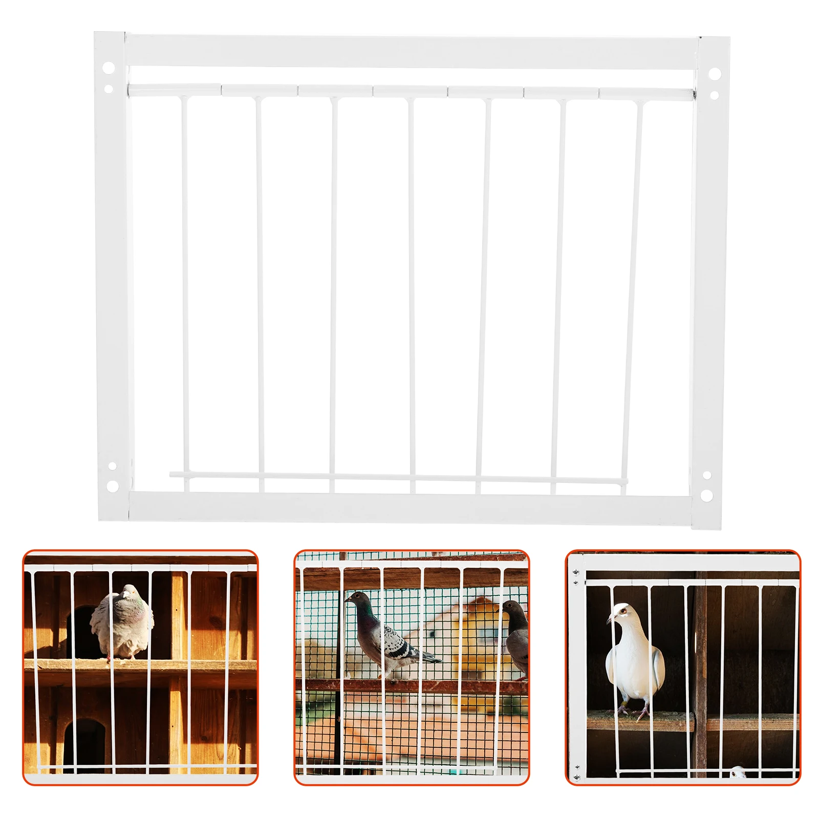 

Stainless Steel Pigeon Cage Door Strip Durable One Way Bird Trap Door Wire Bars Easy Entry Exit Pet Supplies pigeon bird cage
