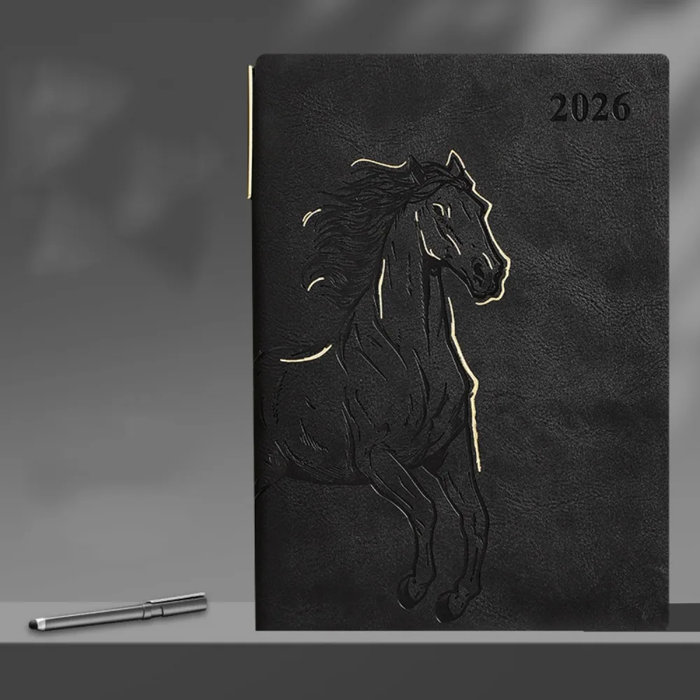 

365 Days Per Day 2026 Schedule Notepad Year of The Horse One Page Plan Book To do List Notebook Self-discipline Thickened