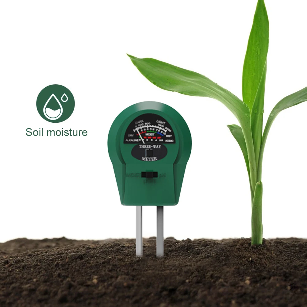 

3 in 1 Soil PH Meter Sunlight PH Tester Garden Flowers Soil Moisture Sensor Meter Plants Acidity Humidity PH Monitor Detector