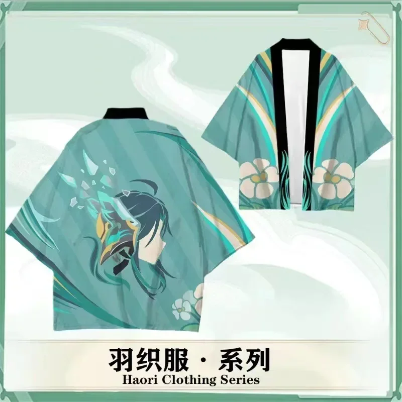 Juego de Anime Cos Zhongli Twenty Xiao Ganyu Yae Miko Wanderer, Etc. Kimono Haori Cosplay ropa de escenario